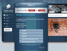 Tablet Screenshot of premierleaguepredictions.com
